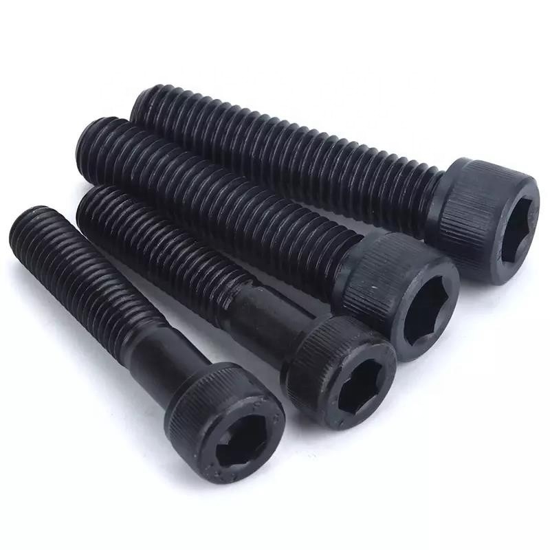 GB Testa rotonda Metrica Nero Essesso Allen Cerniere DIN 912 Vattone Full Thread Socket Bolt Vattoni Acciaio al carbonio 8.8/ 10.9/ 12.9