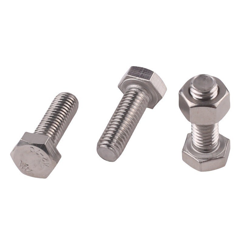 Finitura piana DIN Standard Hex Head Bolts M5 M6 M8 per applicazioni pesanti in acciaio inossidabile