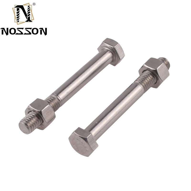 Finitura in zinco ANSI/ASME Standard Stainless Steel Half Thread Hex Bolt per applicazioni pesanti