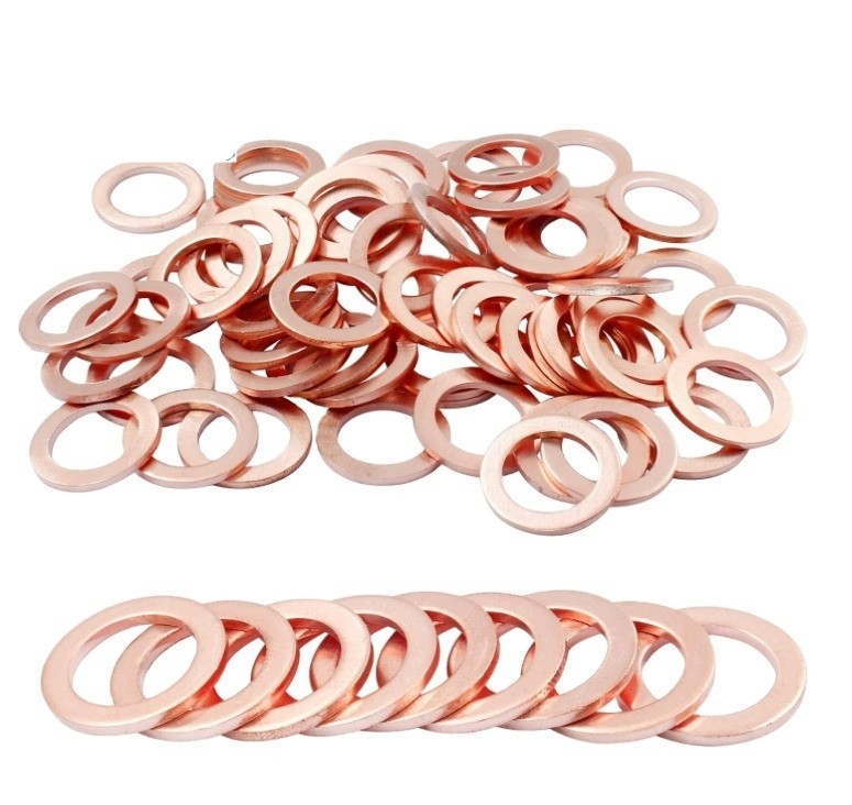 Split Style 18-8 Acciaio inossidabile JIS Standard spessore 1 mm rame mesone rame guarnizione metallica Flat Shim Washer M3-M9