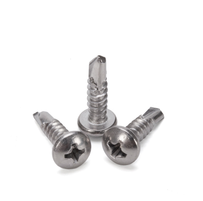Metrica ST3.9 ST4.2 ST4.8 ST5.5 ST6.3 Vattone per tetti per edifici Galvanizzato Metallo Hex Head Tek Legno Vattone per trivellazione in acciaio inossidabile
