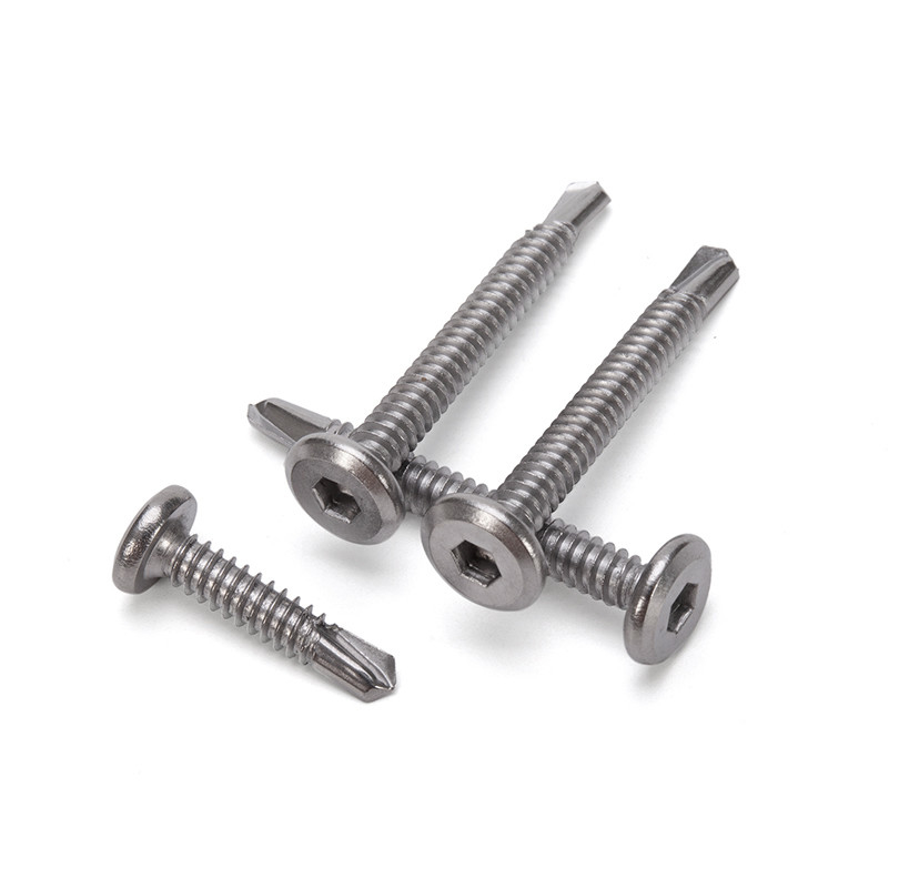 Capo anti-affondamento in ferro galvanizzato standard ISO Grado 8 vite auto-perforazione con finitura placcata in zinco in sistema di misurazione INCH