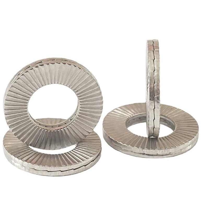 Lavatrice a cuneo a chiusura automatica per l'industria generale DIN25201 M3 M4 M5 M6 M8 M10 M12 Dacromet Plated Countersunk Style