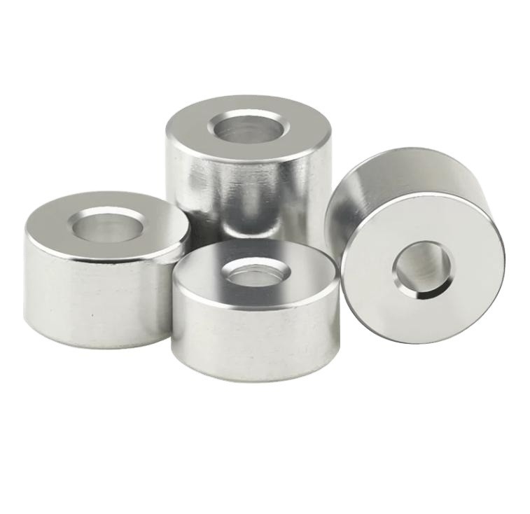 Metrica Long Pipe Sleeve Aluminum Stainless Steel Brass Round Spacer M6 M8 M10 M12 Spacers di cuscinetto Washer DIN Standard