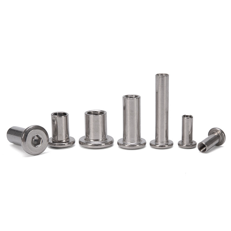 Sistema di misurazione metrica per l'industria pesante Acciaio inossidabile Acciaio carbonio Mobili a presa esadeca di connessione Insert Nut Sleeve Barrel Nut Free Sample