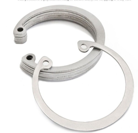 Circuito in acciaio inossidabile DIN 471 per M3M4M5M6M8M10M12M14M16M240M18M20M22M24M27 Materiale in bronzo Dimensioni personalizzate Industria pesante
