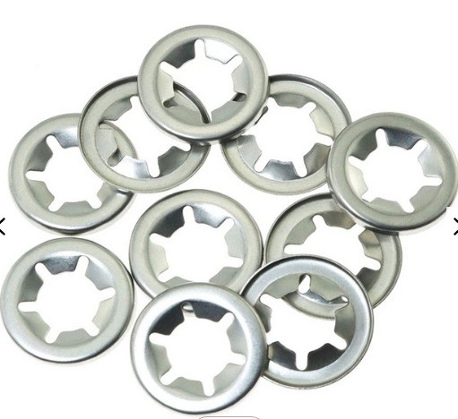 Finitura piana M12 Starlock Washer Serratura interna dei denti per acciaio inossidabile 304 Clamp di cuscinetto e acciaio al carbonio Standard JIS M12