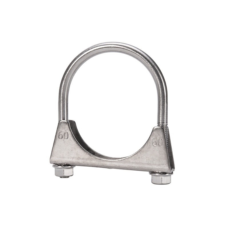 Sistema di misurazione metrica standard JIS M8 M10 pinza di scarico U-bolt zincata per scarico pesante con resistenza alla corrosione