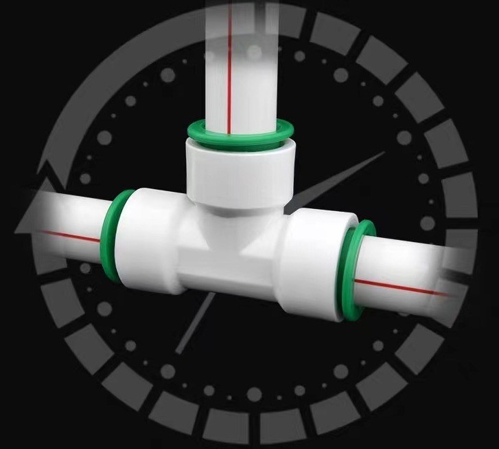 Raccordi PPR Fornitura idrica Supporto personalizzato ODM Connettore rapido per fusione a testa tonda per collegamento acqua a tappo tubo