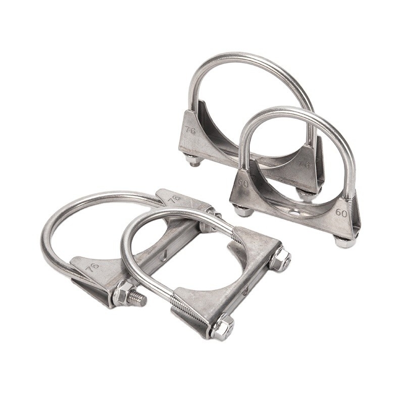 M5 M6 M8 M10 Clampo standard metrico per tubi a bullone a U per ammortizzatori in ferro galvanizzato/acciaio inossidabile nell'industria automobilistica