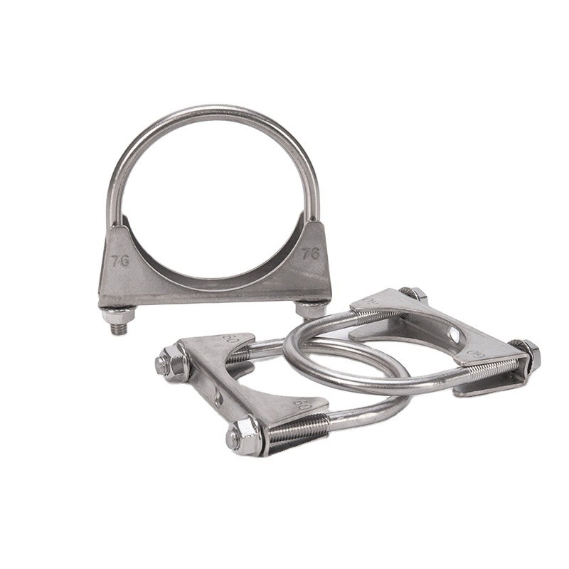 Sistema di misurazione INCH Standard 3.0&quot; Clampo di scarico in acciaio inossidabile U Bolt Clamps non standard
