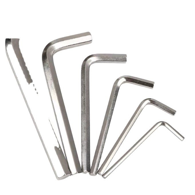 Setta di chiavi a forma di L in acciaio al carbonio 3 mm 4 mm 5 mm 6 mm di grado industriale Allen Key Set Max Torque Capacità 2000lb-ft