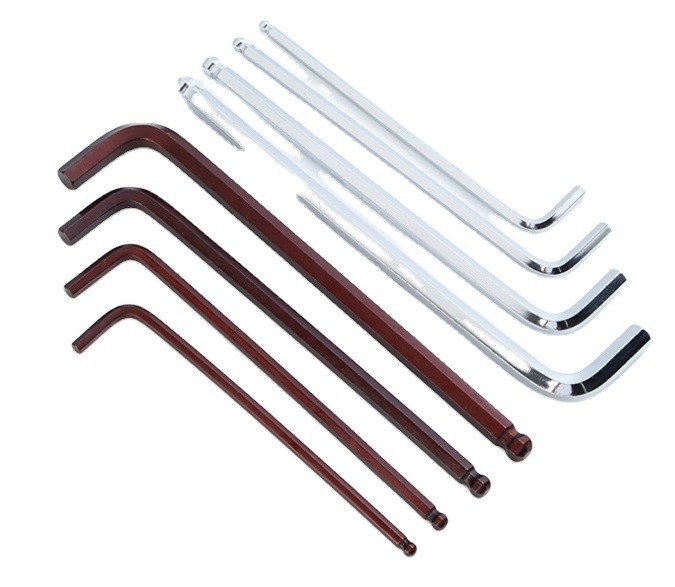 Chiave di tipo Z e L Allen Hex con cromatura 1.5mm 2mm 2.5mm 3mm 4mm 5mm 6mm 8mm 10mm per OBM Support Taily OEM Silver