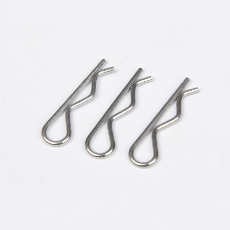 304 316 A2 A4 Acciaio inossidabile finitura di nitruro di ossido di vapore di forma R Split Pins Cotter Clips per la costruzione in finitura brillante