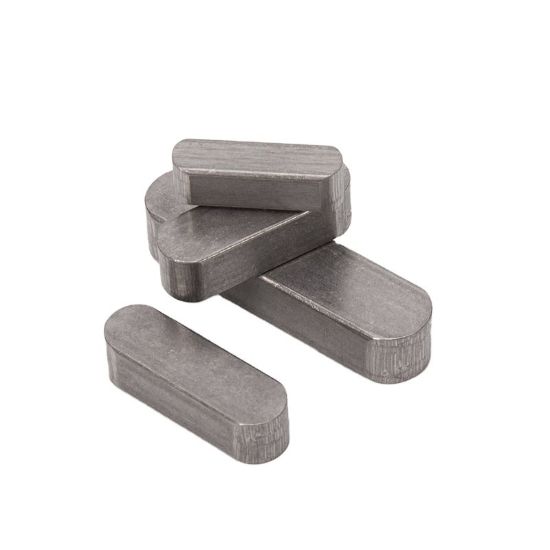 Trattamento dell'acqua bulloni lunghezza 8 mm ANSI Standard DIN6885 Tipo A chiave a punta rotonda di alluminio di acciaio al carbonio Pini piatti chiave parallela con finitura galvanizzata
