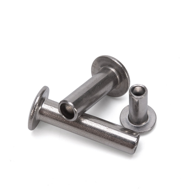 Rivetta semi-tubolare in acciaio non rivestito per M2.5 M3 M3.5 M4.2 M4.8 M5.5 M6.3 Pan Flat Head Rivetta in alluminio inossidabile semi-cava