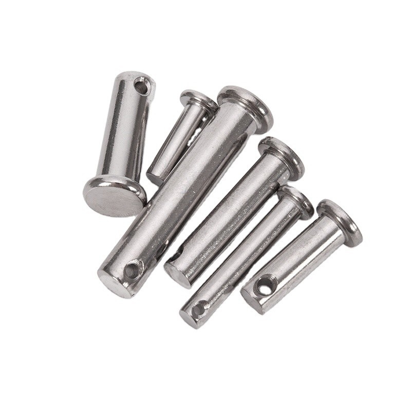 A2 A4 Acciaio inossidabile Flat Head Shaft Clevis Pins con buco per le pin di molla Vita più lunga TiCN Finish resistenza alla corrosione