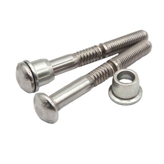 Acciaio inossidabile 304 anello scanalatura Huck-rivet con cerchio Huck bulloni di blocco non rivestiti finitura luminosa fornitura non rivestito