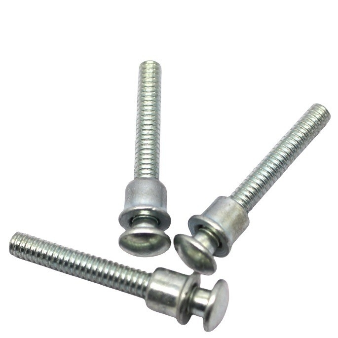 Anello in acciaio inossidabile ad alta precisione bullone e colletto anello-rivetti a scanalatura finitura brillante per i progetti dell'industria edile