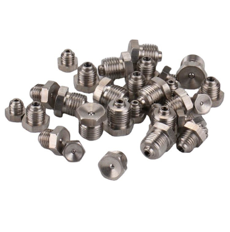 Acciaio inossidabile SS304 Grease Nipple Fitting for Pipe Lines Connect Advanced Casting Customization