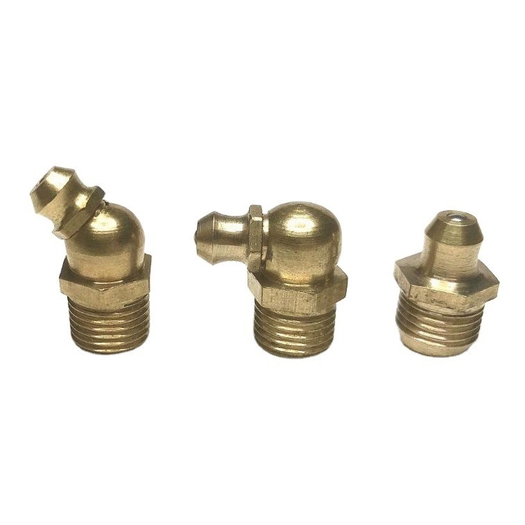 Fusione M6 M8 M10 Fitting lubrificante nozzolo di pistola di grasso 90 gradi capezzolo di grasso adattamento personalizzato per prestazioni ottimali