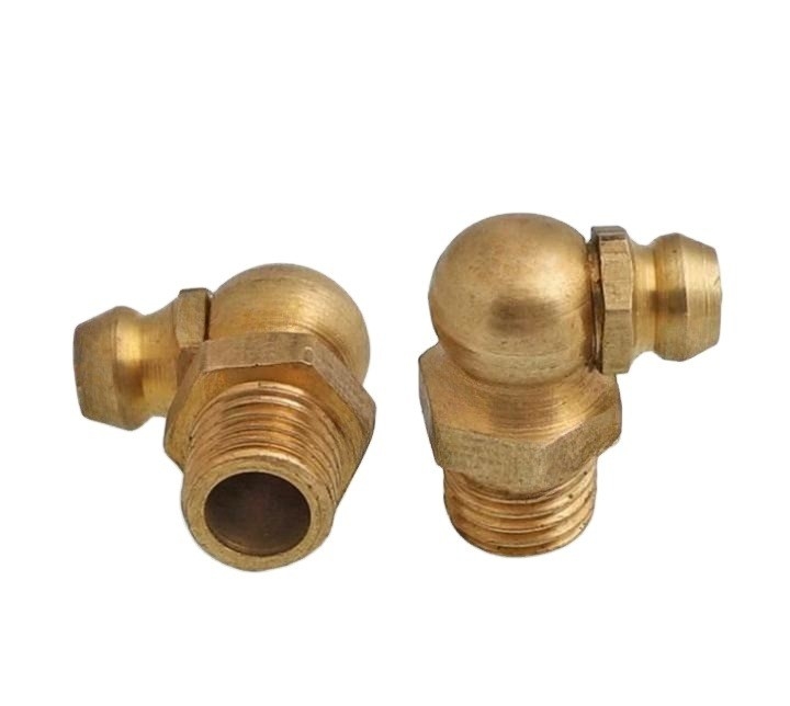 DIN Standard M12 M10 M8 M6 1/8 1/4 Acciaio inossidabile Retta 304 Grease Nipple NPT Bocca di olio per tubi