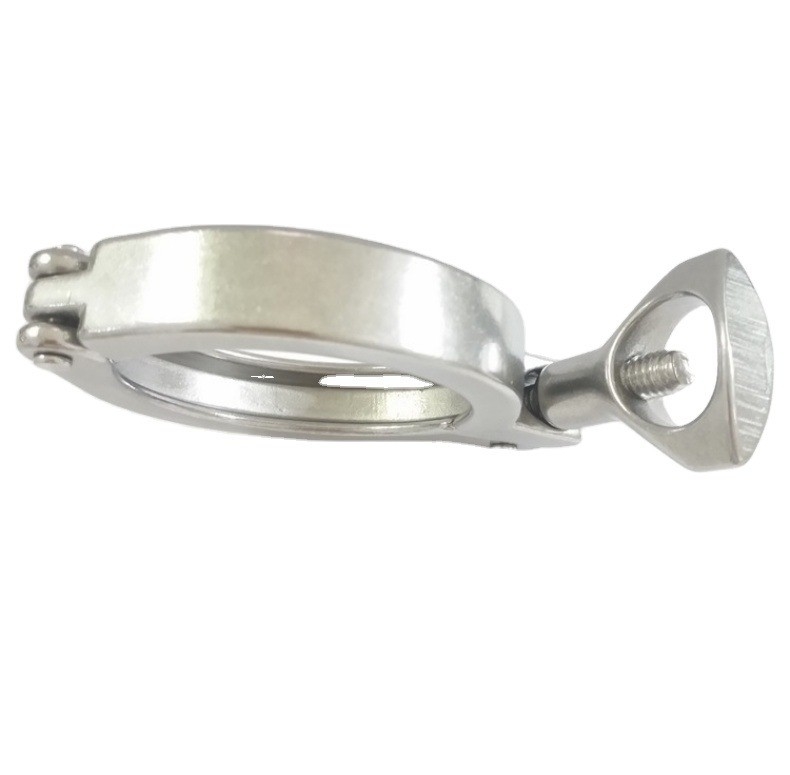 Casting supporto personalizzato OBM 2 pollici Sanitary Pipe Clamp e Gasket per Tri Clamp Fittings in acciaio inossidabile 304/316