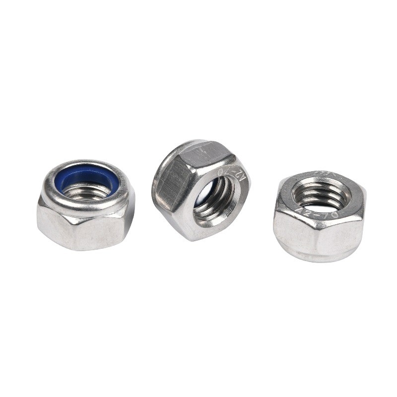 Imperiale Inch Zinc-Flake Rivestito Galvanizzato Clinching Fasteners M8 Hot Stamping Din985 Nylock Lock Rivet Hexagon Nut